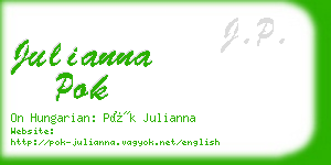 julianna pok business card